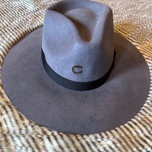 Gray Felt Fedora Hat